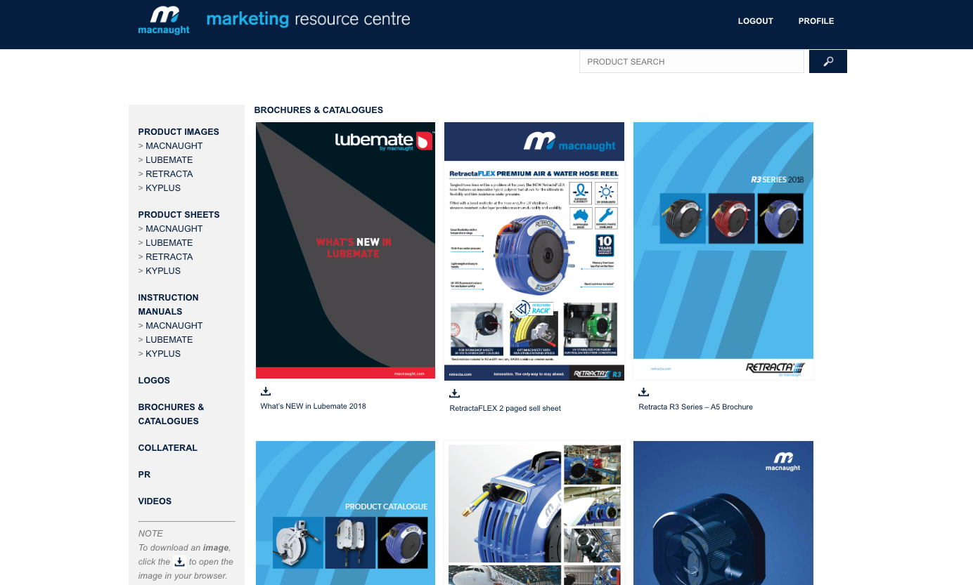 MRC BROCHURES & CATALOLGUES PAGE